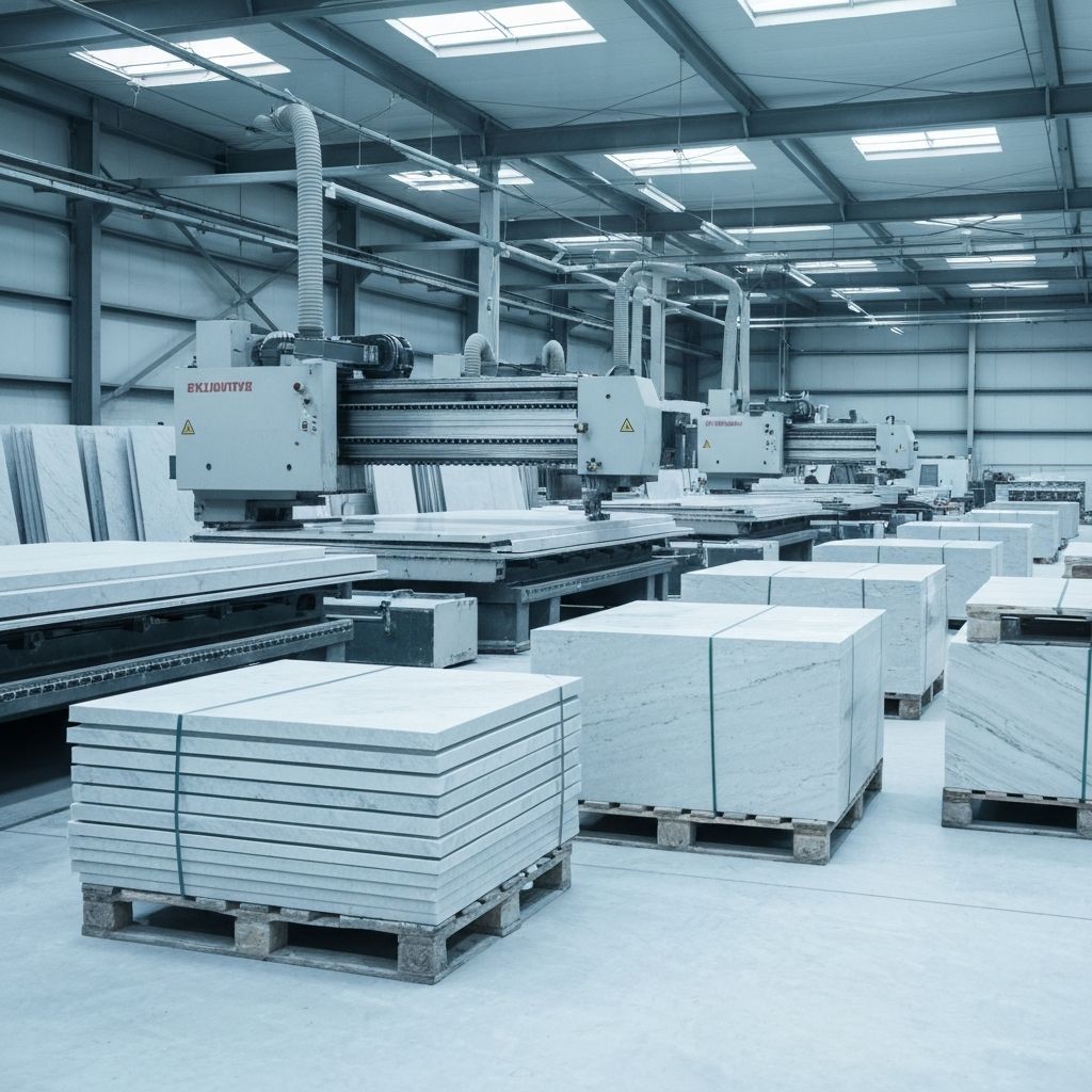 Modern stone production facility
